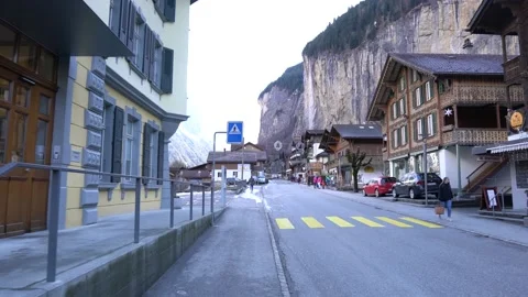 Scenic View from Lauterbrunnen Stock-Footage 195045434