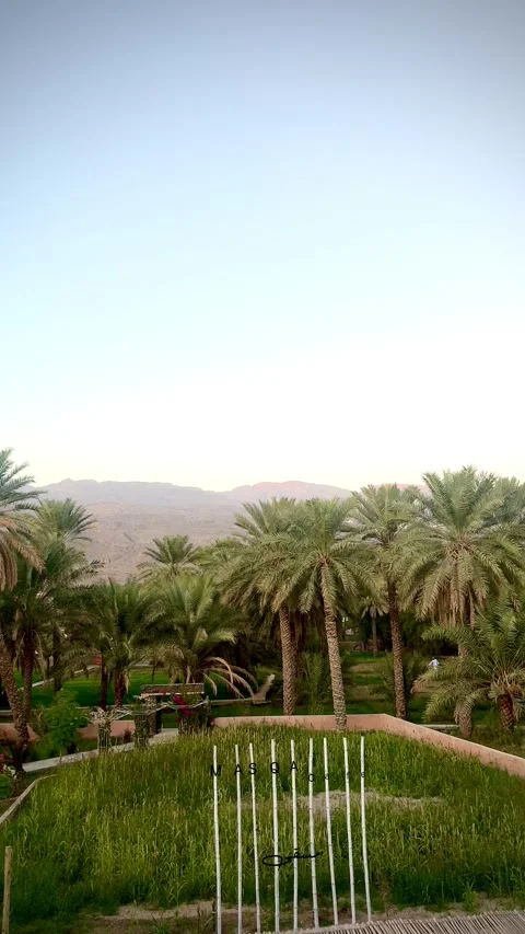 Scenic view of Masqa Café in Al Hamra , Oman - January 25 2026 Stock Footage 325904056
