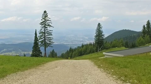 Scenic view at mountain Stock Footage 102888537