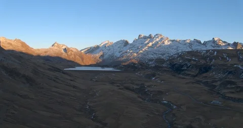 Scenic view on a Mountain landscape in Switzerland Alps Stock Footage 120931753