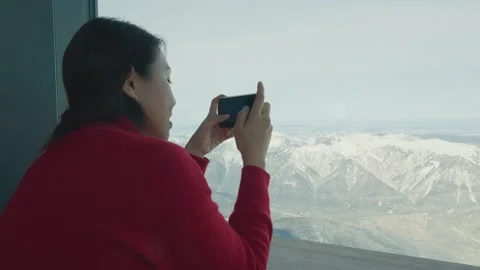 Scenic View from a Mountain Top Stock Footage 333448661