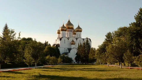 Scenic view of old the Assumption Cathedral Video stock 112135242