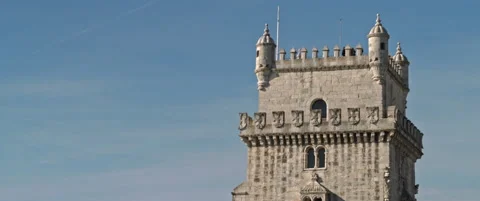 Scenic view of an old castle Stock Footage 151355049