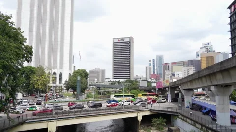 Scenic view of the Pasar Seni in Kuala Lumpur. 動画素材 264227828