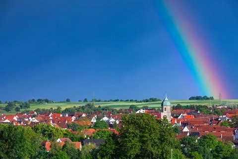Scenic view of a rainbow Stock Photos