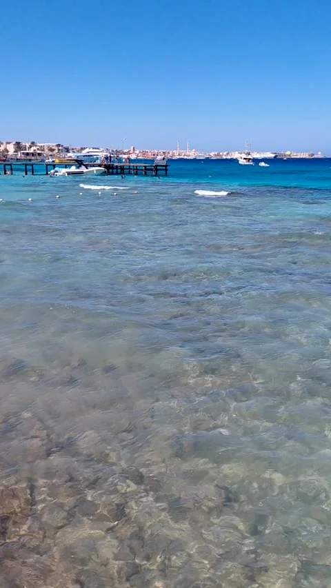 A scenic view of the Red Sea Stock Footage 335980674
