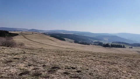 Scenic View Of Rolling Mountains In Hesse Germany Stock-Footage 333917560