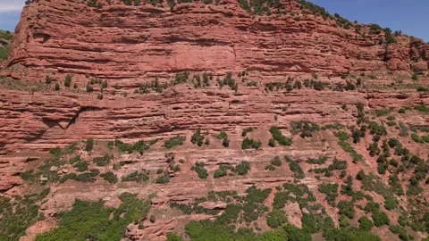 Scenic view of sandstone and limestone canyons at Canyon in Utah Stock Footage 248122999