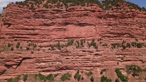 Scenic view of sandstone and limestone canyons at Canyon in Utah Stock Footage 248123012