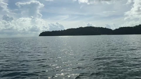 Scenic View Of Sea Against Cloudy Sky On Koh Rong Samloem Island Vidéo 337088841