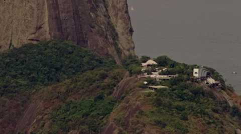 Scenic View on Sugar Loaf Mountain and Guanbara Bay Stock Footage 64862833