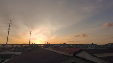 Scenic view of sunset cloudscape over Kuala Lumpur Malaysia urban city. 動画素材 285515328