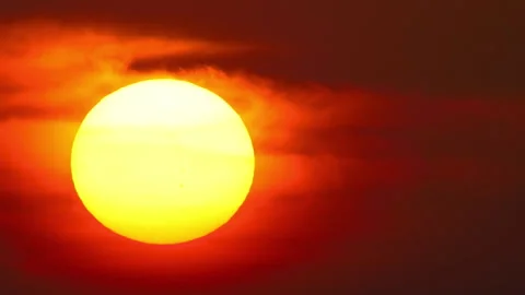 Scenic view of sunset Video stock 303833277