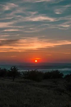 Scenic View Of Sunset Stock Photos