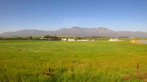 Scenic view through a train window Stock Footage 240926095