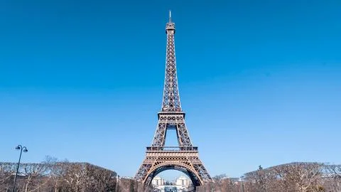 Scenic view of the Tower Eiffel in Paris, France. Foto stock