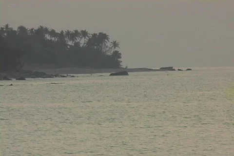 Scenic view of tropical beach Stock Footage 286902