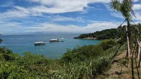 Scenic Viewpoint Overlooking Azedinha Beach, Búzios – Editorial Video stock 339675207