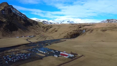 Scenic Views Around Skógafoss Area Iceland 4K Video 스톡 동영상 331574491