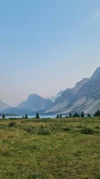 Scenic views on Icefields Parkway between Banff National Park and Jasper in A Stock Photos