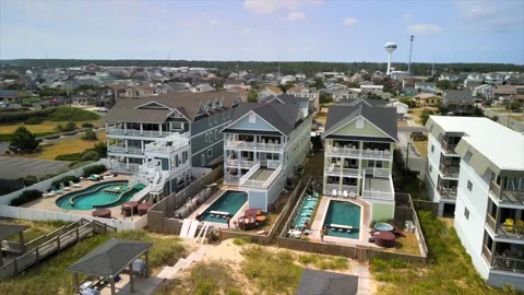 Scenic Views of Kill Devil Hills, North Carolina 11 Stock Footage 169758092