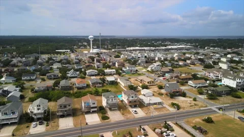 Scenic Views of Kill Devil Hills, North Carolina 8 Stock Footage 169758107
