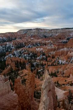 Scenic views of red rock and hoodoos at Bryce Canyon National Park in Utah. Stock Photos