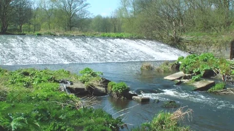 Scenic Weir. Stock Footage 50485908