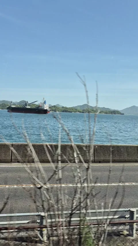Scenic window view from a train Vidéo 338314555