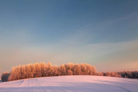 Scenic winter background Foto stock