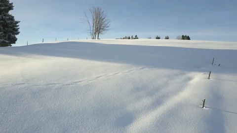 Scenic Winter shot with mountain range Видео 120622713