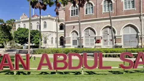 Scenics view of the Sultan Abdul Samad building's signage 動画素材 197790318