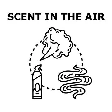 Scent in the air vector concept illustration Ilustración de archivo
