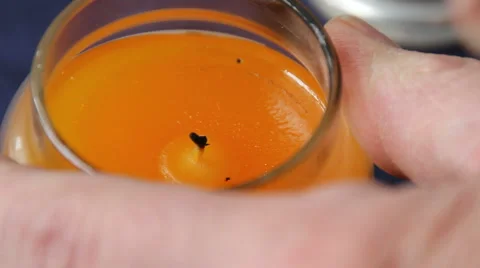 Scented candle Stock Footage 1015803