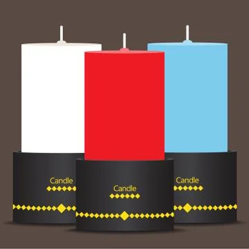 Scented candles Stock Illustration