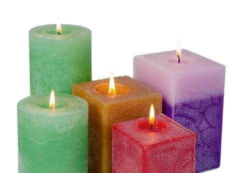 Scented candles Stock Photos