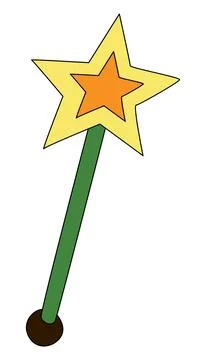 Sceptre isolated on a white background Stock Illustration