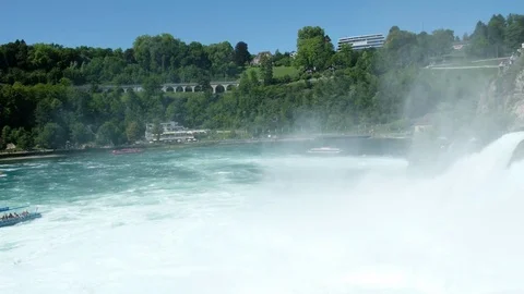Schaffhausen rhine falls Stock Footage 78876137