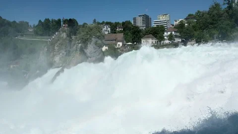 Schaffhausen rhine falls Stock Footage 78876162
