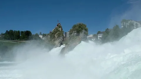 Schaffhausen rhine falls Stock Footage 78876391