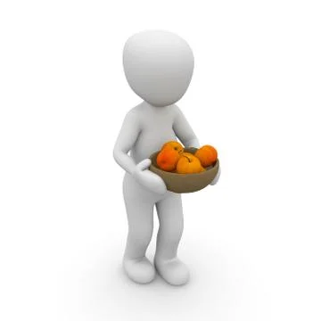 Schale mit apfel Stock Illustration