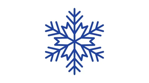 Schape animation of snowflakes on a white background Stock Footage 46972028