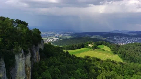 Schartenflue Viewpoint: Gempen Plateau in Basel-Landschaft Stock-Footage 339274873