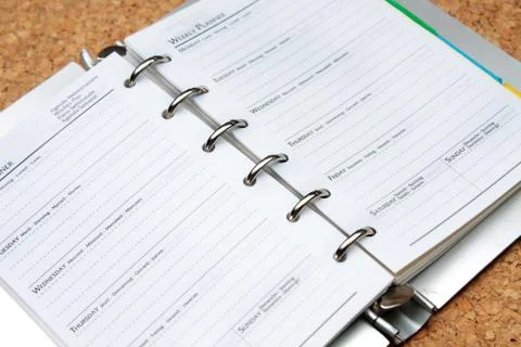 Schedule book Stock Photos