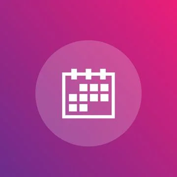Schedule, calendar icon Stock Illustration