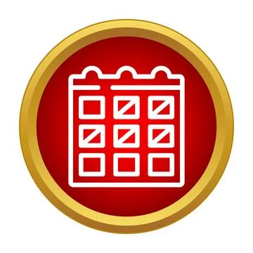 Schedule calendar planning time management event icon Stock Illustration