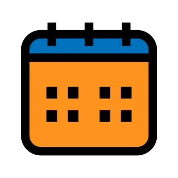 Schedule of cases icon line isolated on white background. Black flat thin i.. Stock-Illustration