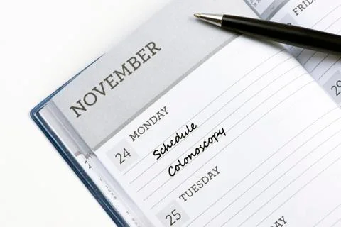 Schedule colonoscopy Foto stock