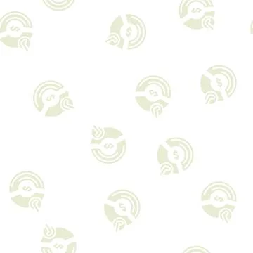 Schedule compliance glyph vector seamless pattern Stock Illustration