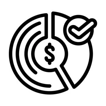 Schedule compliance line icon vector illustration Stock Illustration